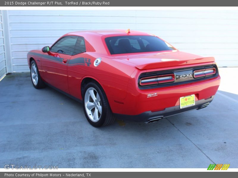 TorRed / Black/Ruby Red 2015 Dodge Challenger R/T Plus