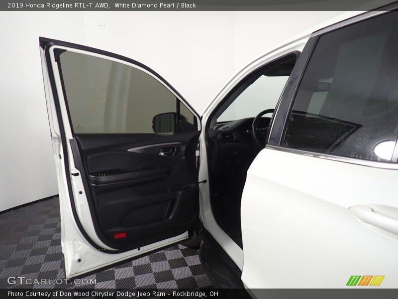White Diamond Pearl / Black 2019 Honda Ridgeline RTL-T AWD