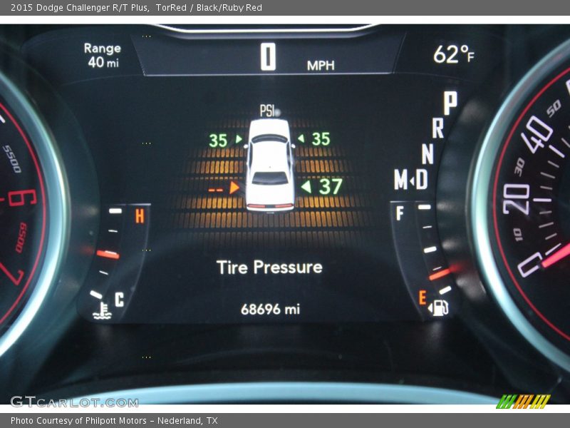 TorRed / Black/Ruby Red 2015 Dodge Challenger R/T Plus