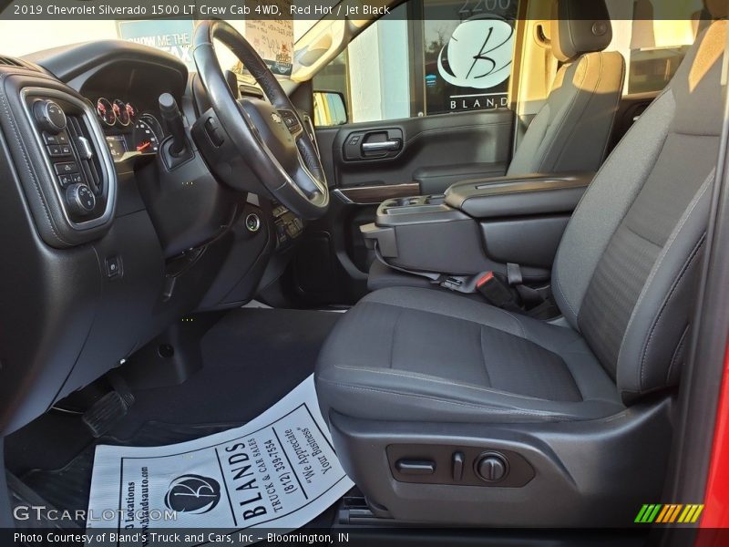 Red Hot / Jet Black 2019 Chevrolet Silverado 1500 LT Crew Cab 4WD