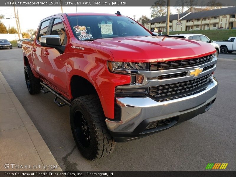 Red Hot / Jet Black 2019 Chevrolet Silverado 1500 LT Crew Cab 4WD
