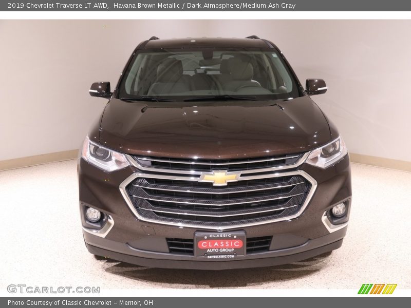 Havana Brown Metallic / Dark Atmosphere/Medium Ash Gray 2019 Chevrolet Traverse LT AWD
