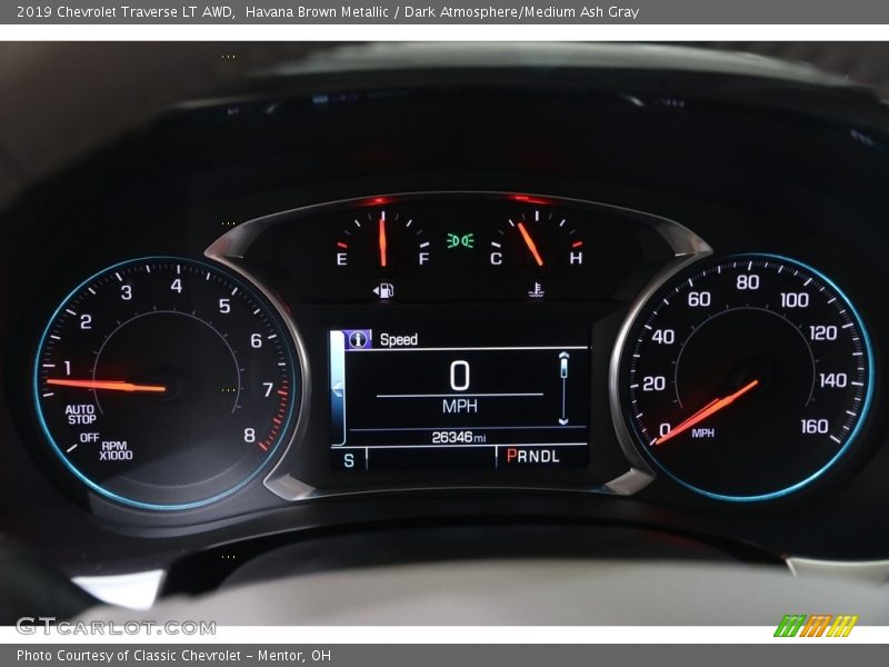 Havana Brown Metallic / Dark Atmosphere/Medium Ash Gray 2019 Chevrolet Traverse LT AWD