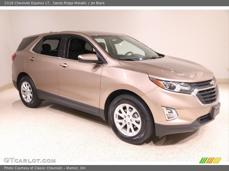 Sandy Ridge Metallic / Jet Black 2018 Chevrolet Equinox LT