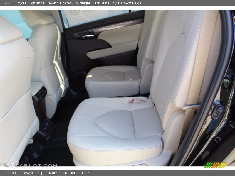 Midnight Black Metallic / Harvest Beige 2021 Toyota Highlander Hybrid Limited