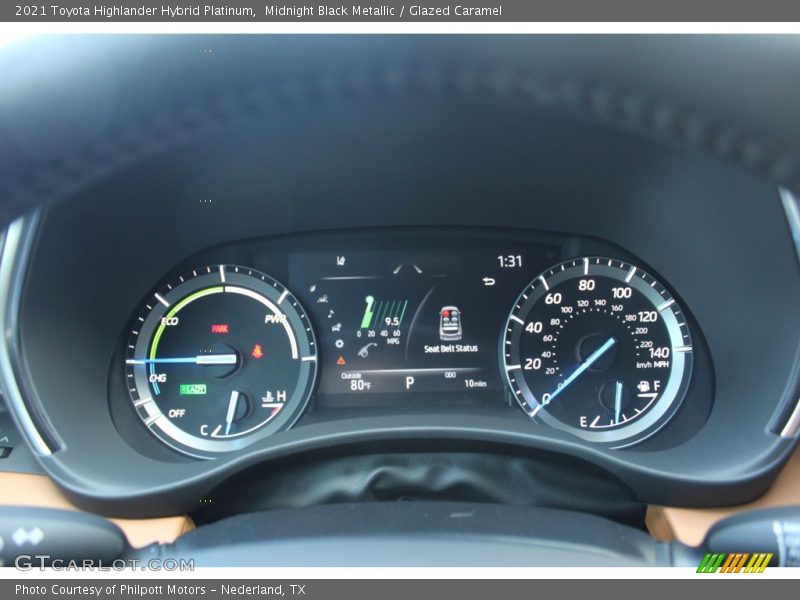  2021 Highlander Hybrid Platinum Hybrid Platinum Gauges