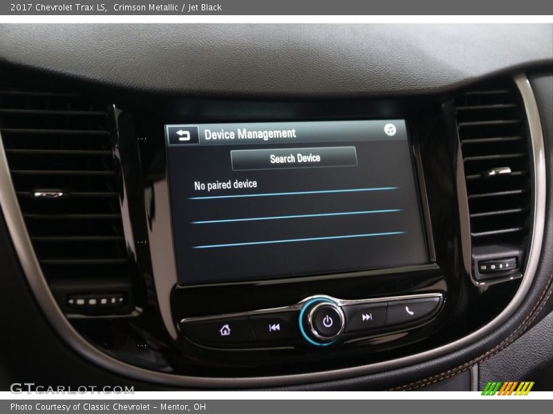 Crimson Metallic / Jet Black 2017 Chevrolet Trax LS