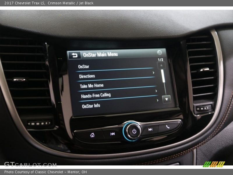Crimson Metallic / Jet Black 2017 Chevrolet Trax LS