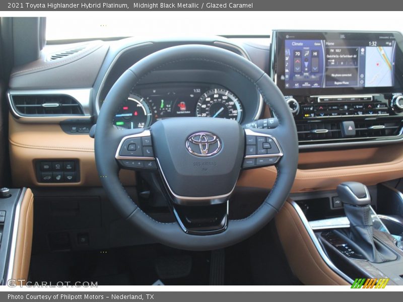  2021 Highlander Hybrid Platinum Steering Wheel