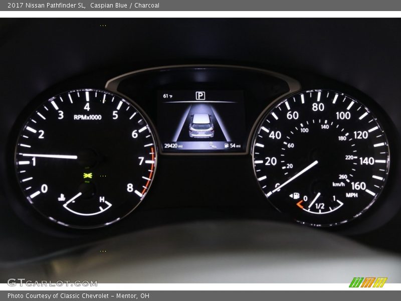 Caspian Blue / Charcoal 2017 Nissan Pathfinder SL