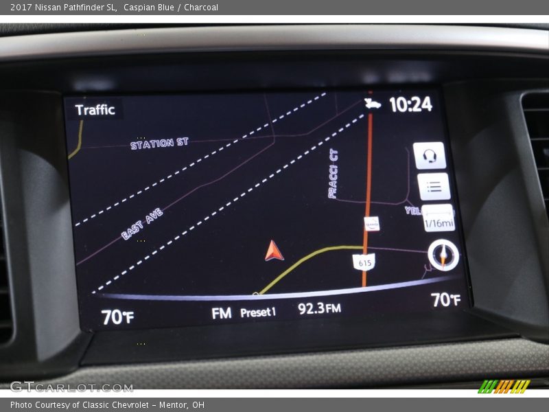 Caspian Blue / Charcoal 2017 Nissan Pathfinder SL