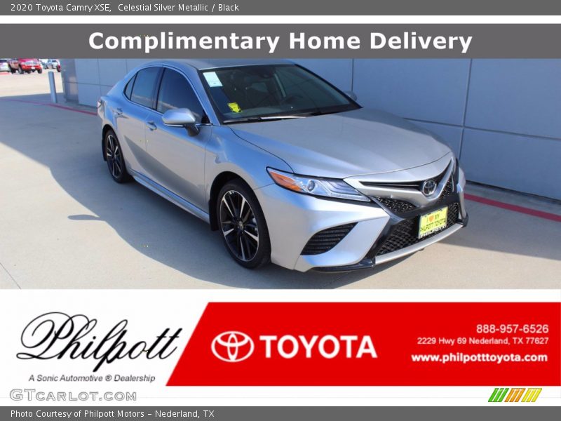 Celestial Silver Metallic / Black 2020 Toyota Camry XSE