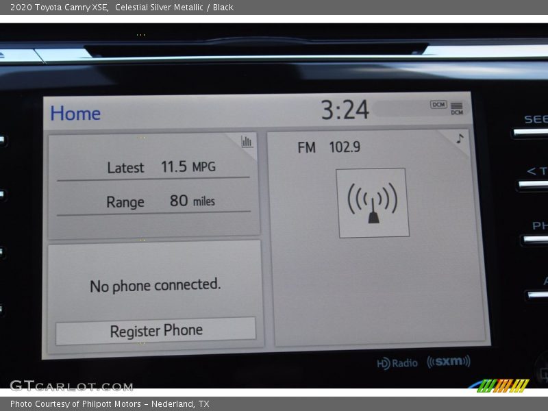 Celestial Silver Metallic / Black 2020 Toyota Camry XSE