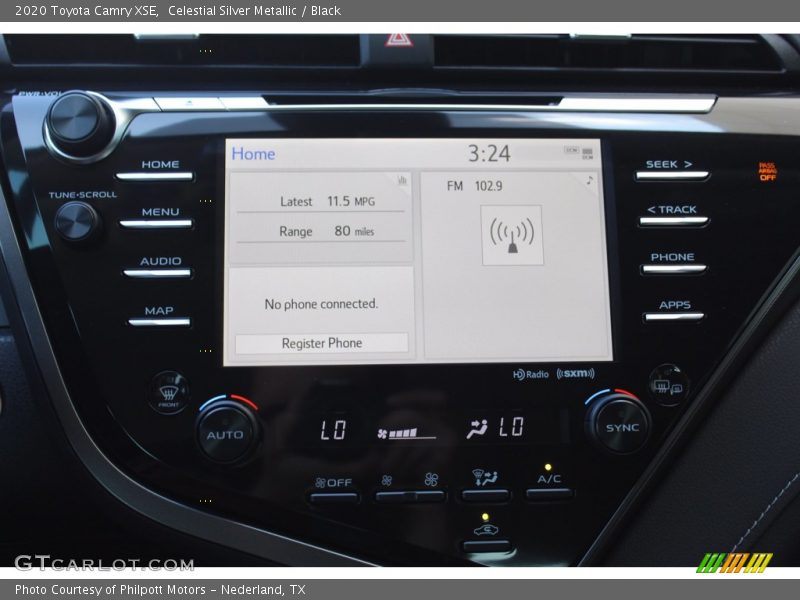 Celestial Silver Metallic / Black 2020 Toyota Camry XSE