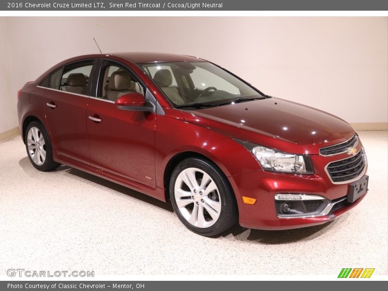 Siren Red Tintcoat / Cocoa/Light Neutral 2016 Chevrolet Cruze Limited LTZ