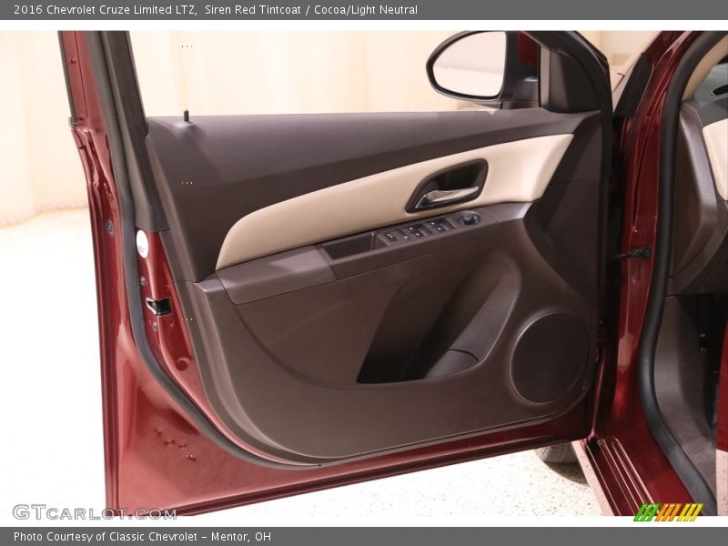 Siren Red Tintcoat / Cocoa/Light Neutral 2016 Chevrolet Cruze Limited LTZ