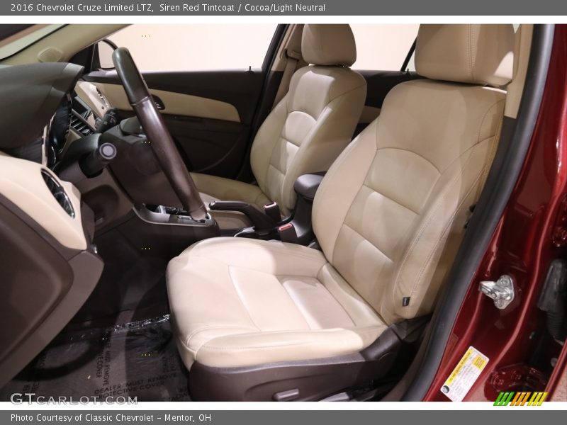 Siren Red Tintcoat / Cocoa/Light Neutral 2016 Chevrolet Cruze Limited LTZ