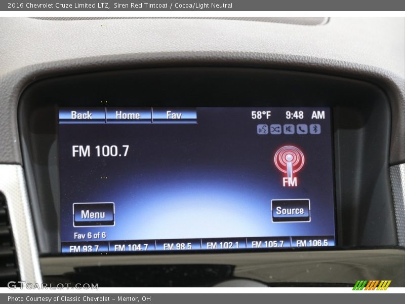 Siren Red Tintcoat / Cocoa/Light Neutral 2016 Chevrolet Cruze Limited LTZ
