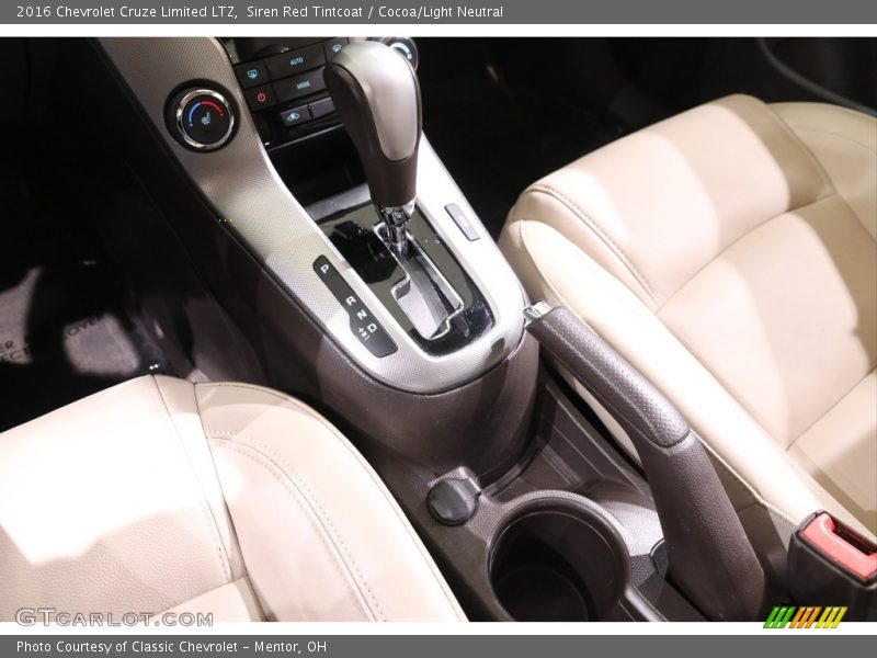 Siren Red Tintcoat / Cocoa/Light Neutral 2016 Chevrolet Cruze Limited LTZ