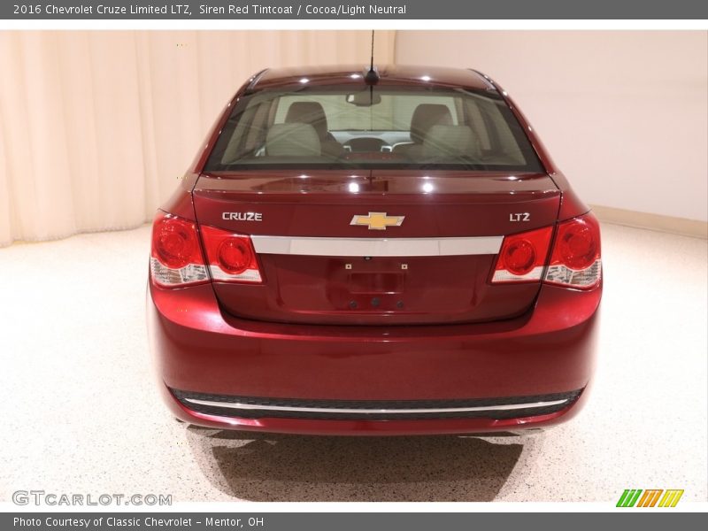 Siren Red Tintcoat / Cocoa/Light Neutral 2016 Chevrolet Cruze Limited LTZ
