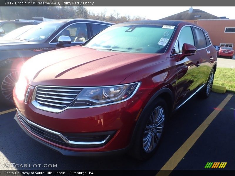 Ruby Red / Ebony 2017 Lincoln MKX Reserve AWD