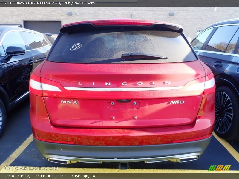 Ruby Red / Ebony 2017 Lincoln MKX Reserve AWD