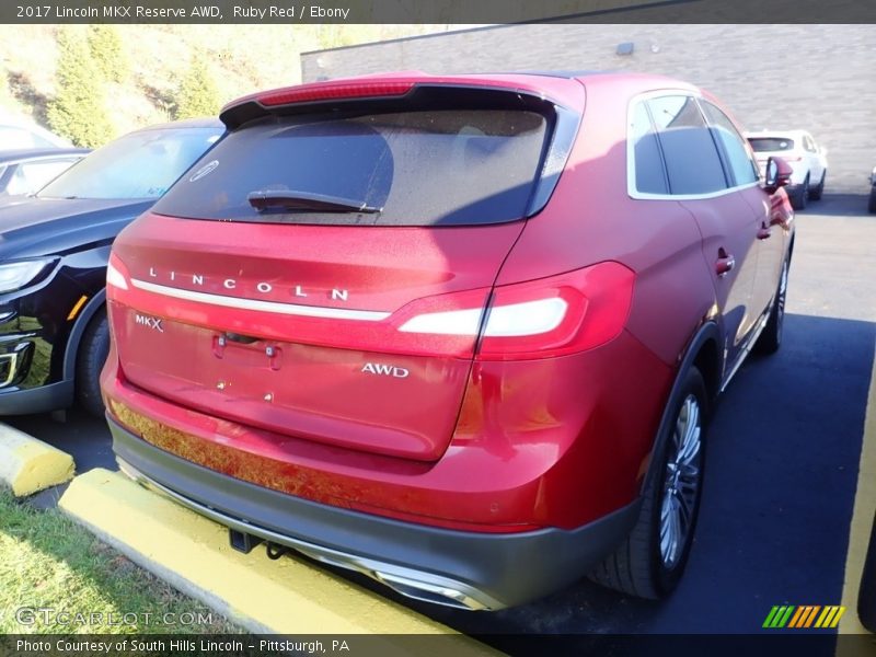 Ruby Red / Ebony 2017 Lincoln MKX Reserve AWD