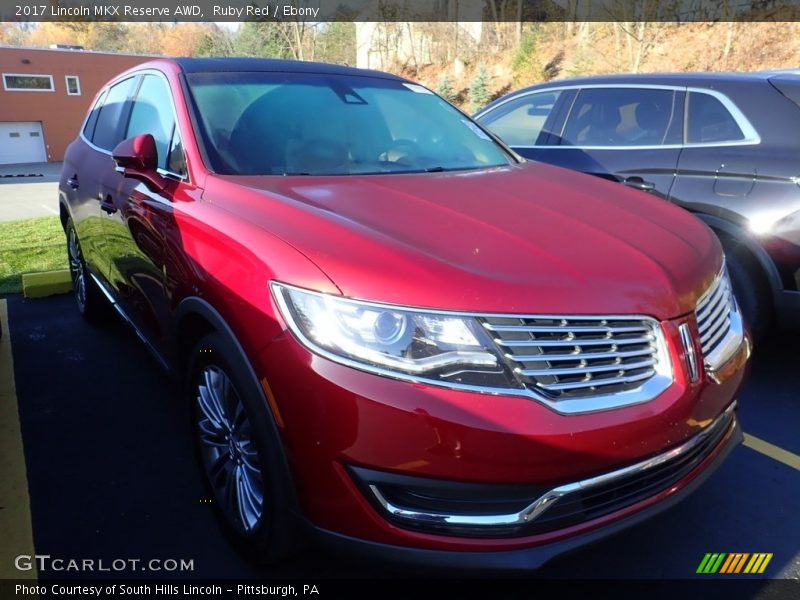 Ruby Red / Ebony 2017 Lincoln MKX Reserve AWD