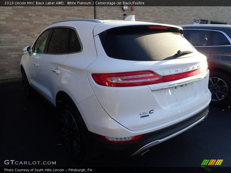 White Platinum / Centerstage-Jet Black/Foxfire 2019 Lincoln MKC Black Label AWD