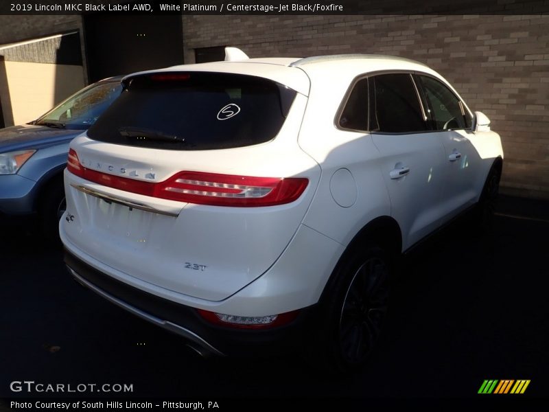 White Platinum / Centerstage-Jet Black/Foxfire 2019 Lincoln MKC Black Label AWD