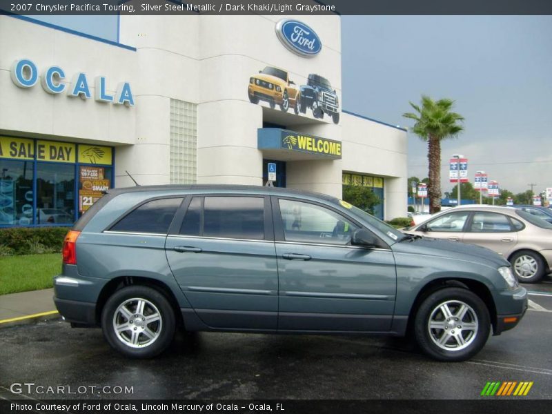 Silver Steel Metallic / Dark Khaki/Light Graystone 2007 Chrysler Pacifica Touring