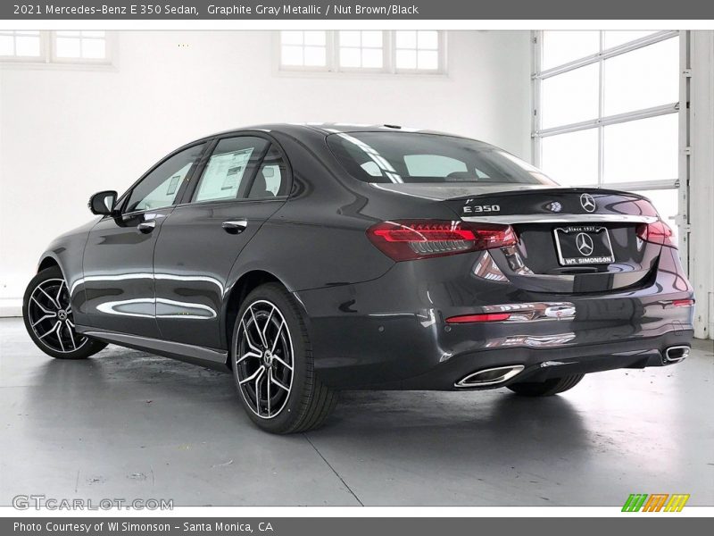 Graphite Gray Metallic / Nut Brown/Black 2021 Mercedes-Benz E 350 Sedan