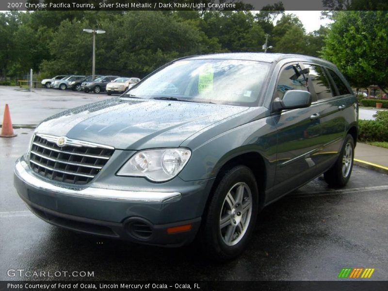 Silver Steel Metallic / Dark Khaki/Light Graystone 2007 Chrysler Pacifica Touring