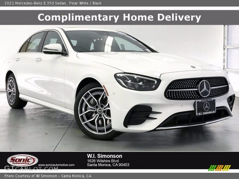 Polar White / Black 2021 Mercedes-Benz E 350 Sedan