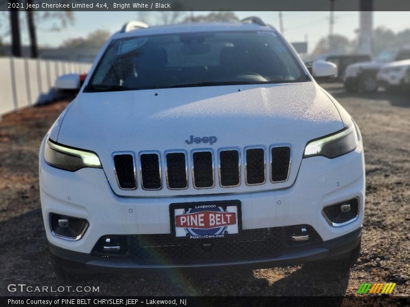 Bright White / Black 2021 Jeep Cherokee Limited 4x4