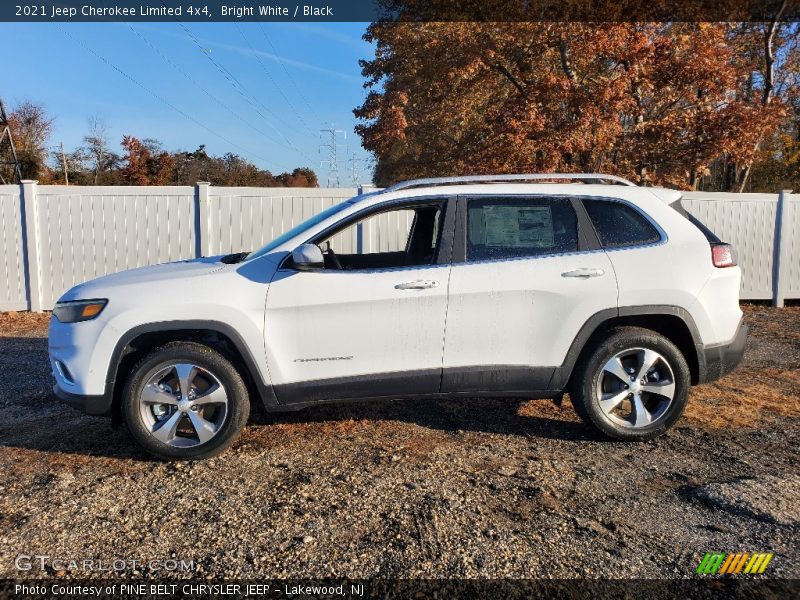 Bright White / Black 2021 Jeep Cherokee Limited 4x4