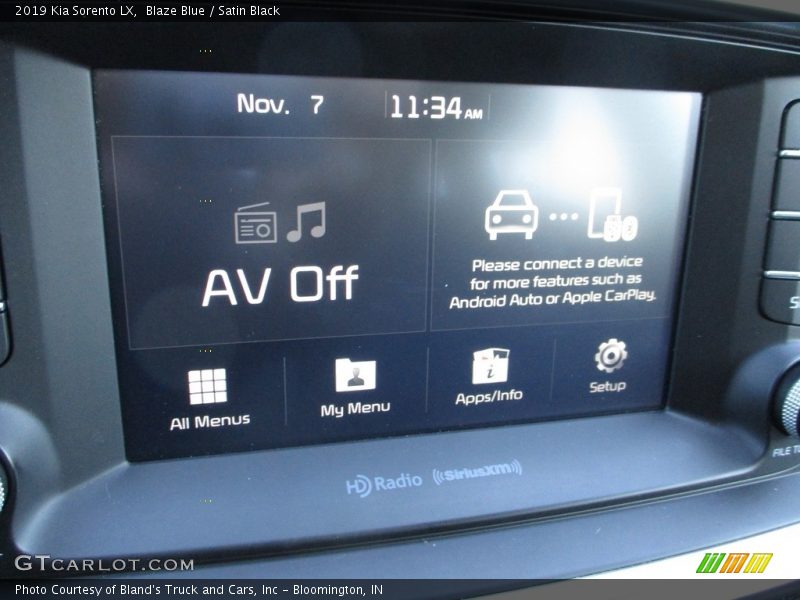 Blaze Blue / Satin Black 2019 Kia Sorento LX