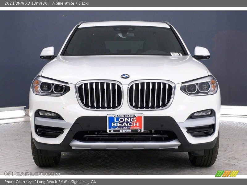 Alpine White / Black 2021 BMW X3 sDrive30i