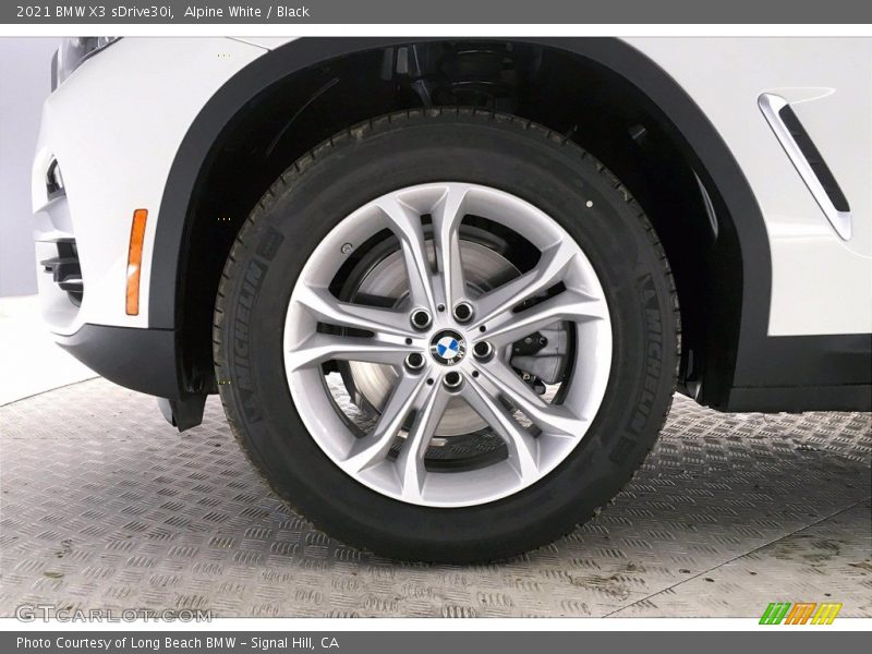Alpine White / Black 2021 BMW X3 sDrive30i