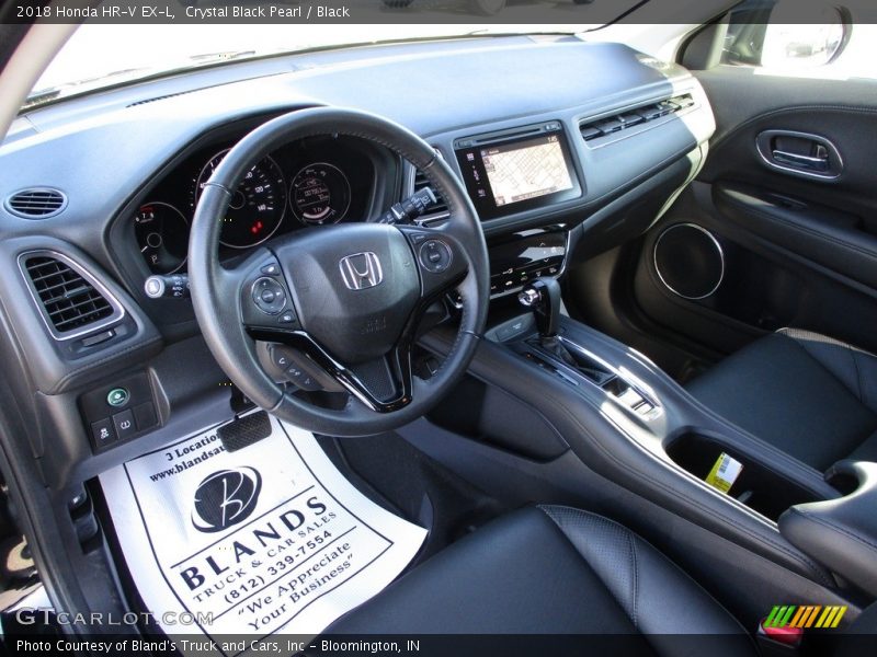 Crystal Black Pearl / Black 2018 Honda HR-V EX-L