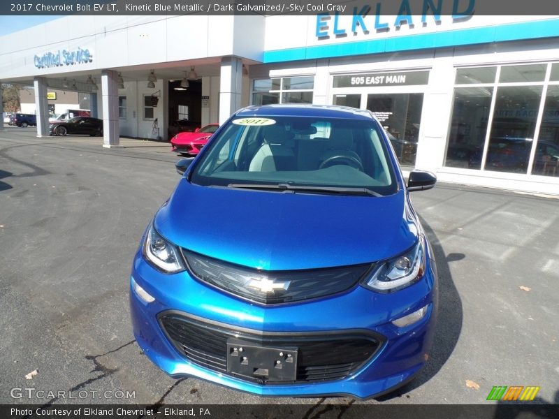 Kinetic Blue Metallic / Dark Galvanized/­Sky Cool Gray 2017 Chevrolet Bolt EV LT