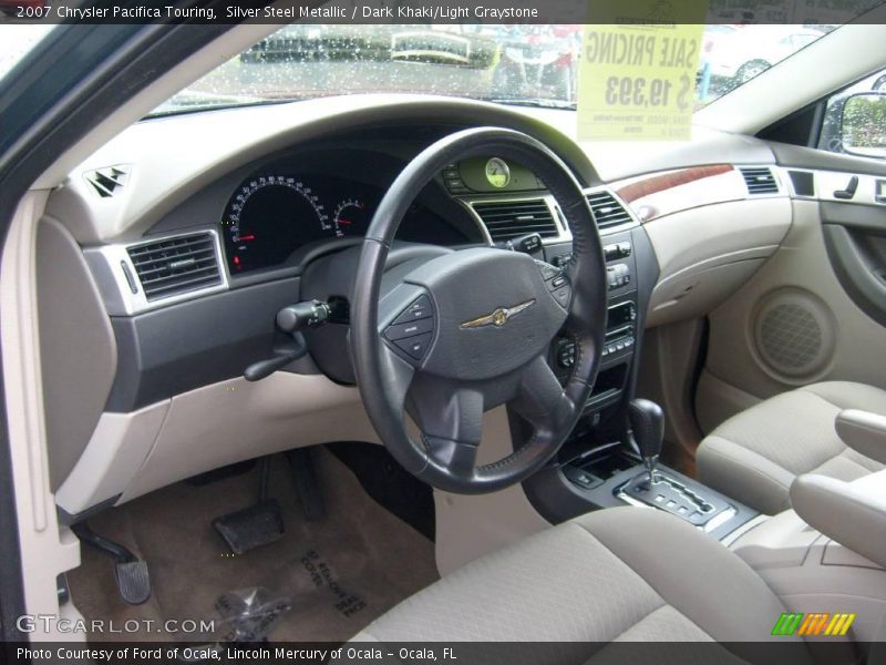 Silver Steel Metallic / Dark Khaki/Light Graystone 2007 Chrysler Pacifica Touring