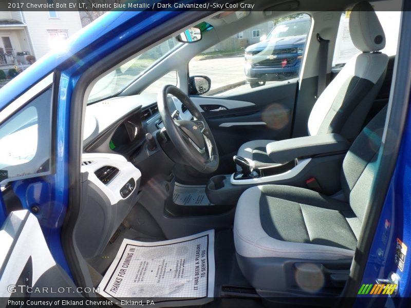 Kinetic Blue Metallic / Dark Galvanized/­Sky Cool Gray 2017 Chevrolet Bolt EV LT