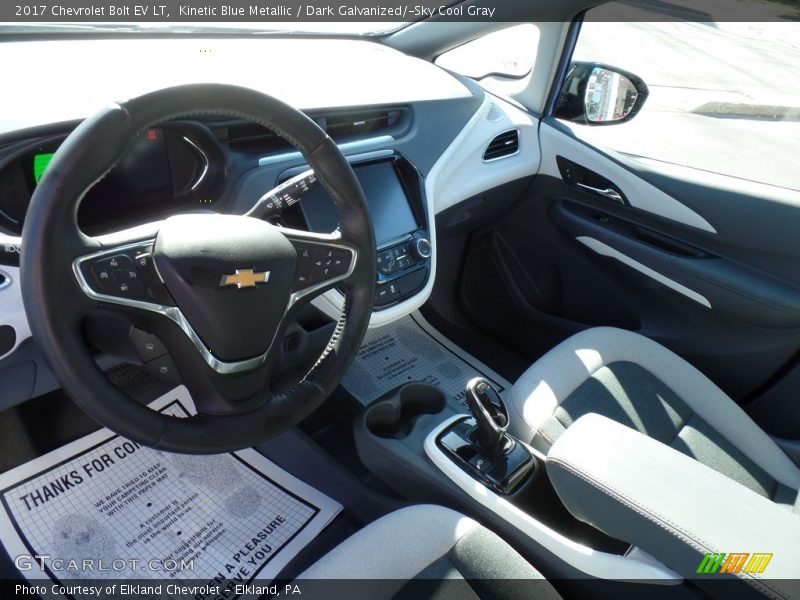 Kinetic Blue Metallic / Dark Galvanized/­Sky Cool Gray 2017 Chevrolet Bolt EV LT