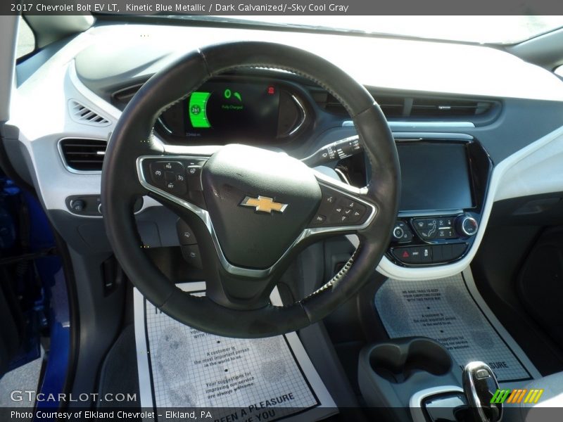 Kinetic Blue Metallic / Dark Galvanized/­Sky Cool Gray 2017 Chevrolet Bolt EV LT