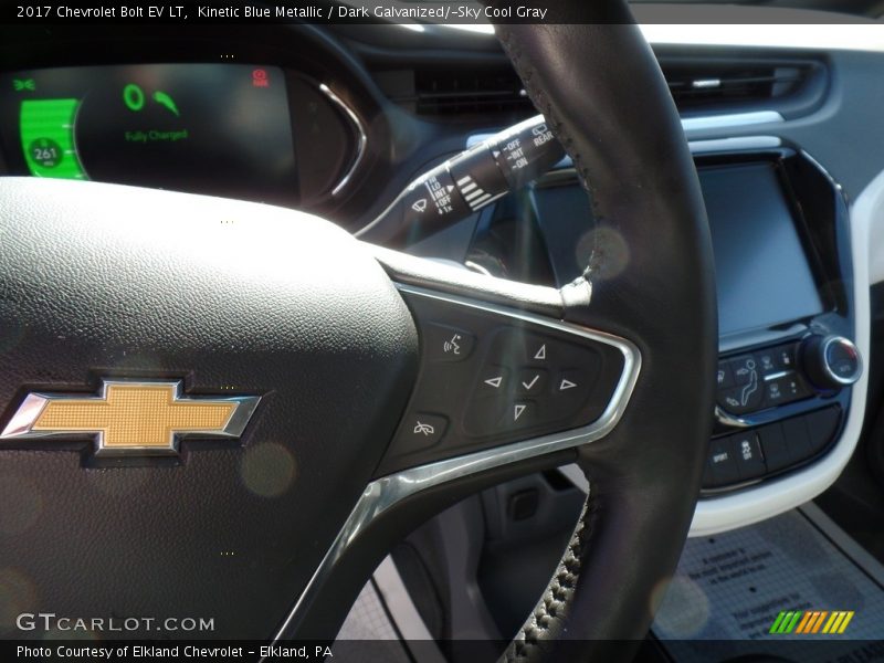 Kinetic Blue Metallic / Dark Galvanized/­Sky Cool Gray 2017 Chevrolet Bolt EV LT