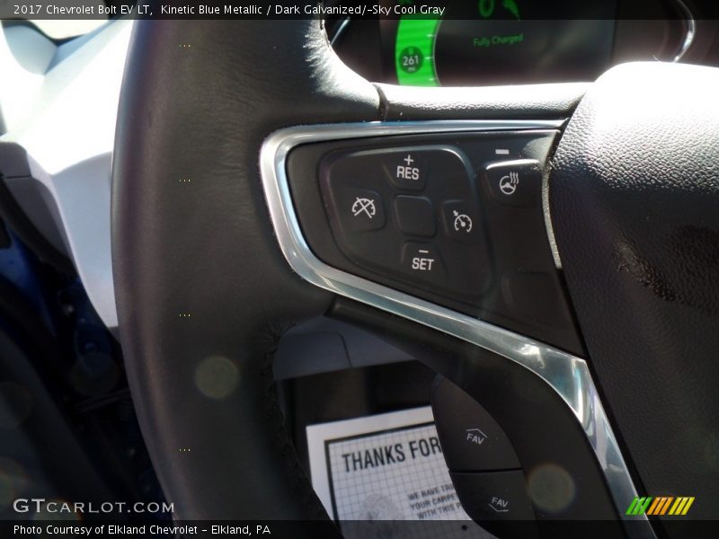 Kinetic Blue Metallic / Dark Galvanized/­Sky Cool Gray 2017 Chevrolet Bolt EV LT