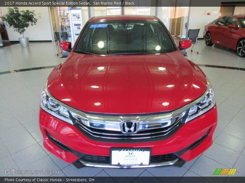 San Marino Red / Black 2017 Honda Accord Sport Special Edition Sedan