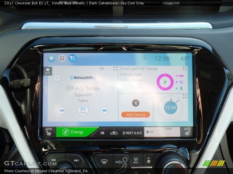 Kinetic Blue Metallic / Dark Galvanized/­Sky Cool Gray 2017 Chevrolet Bolt EV LT