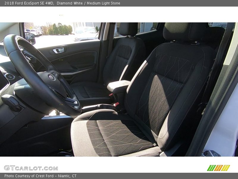 Diamond White / Medium Light Stone 2018 Ford EcoSport SE 4WD